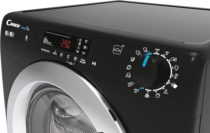 Candy CSOEC10DCGB0 10Kg Freestanding Condenser Tumble Dryer, Sensor Dry, WIFI Connectivity, Black