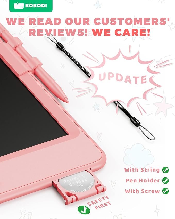 KOKODI Kids Toy LCD Drawing Tablet,8.5-Inch Magnetic Drawing Pad for 3 4 5 6 7 8 Year Old Girls Boys,Learning Educational
