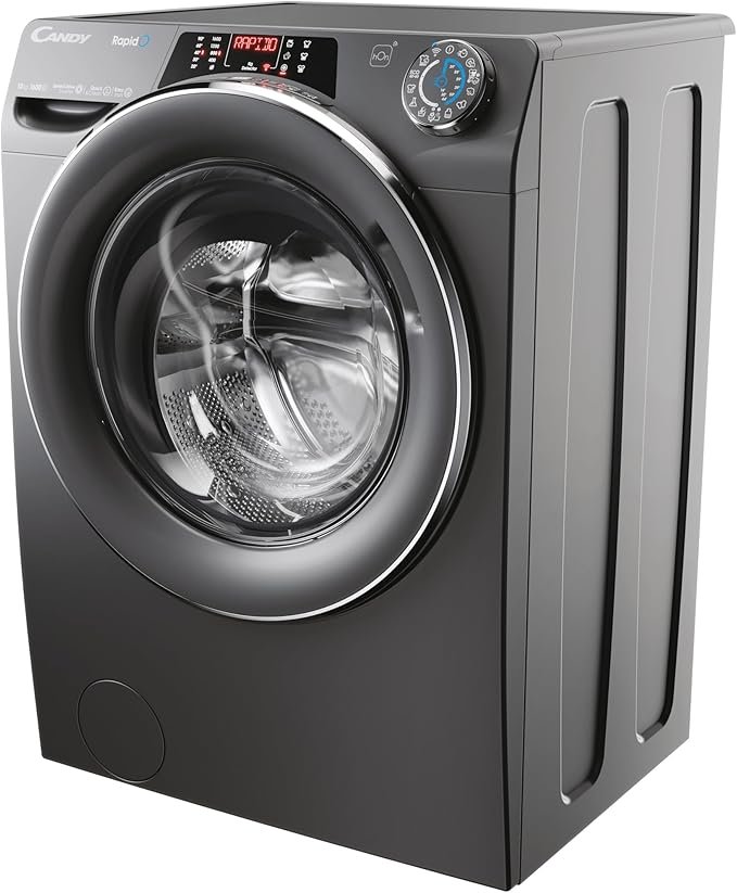 Candy RapidÓ RO16106DWMCR7-80 10kg Washing Machine with 1600 rpm - Graphite - A Rated