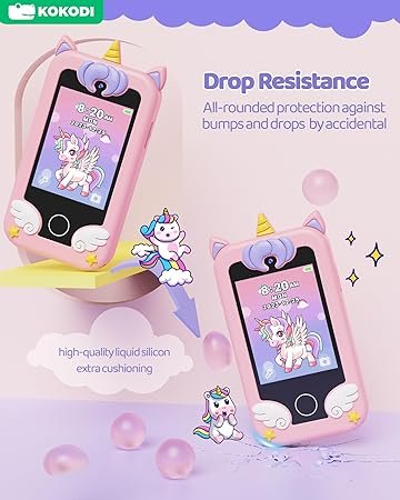 KOKODI Kids Smart Phone Toys Pink