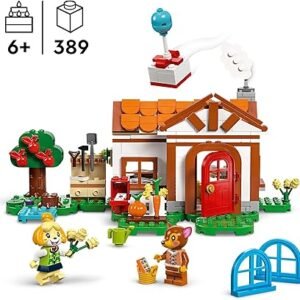LEGO Animal Crossing Isabelle’s House Visit, Creative Building Toy for 6 Plus Year Old Kids, Girls & Boys