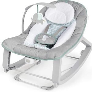 Ingenuity Keep Cozy 3-in-1 Grow with Me Vibrating Baby Bouncer, Seat & Infant to Toddler Rocker, Vibrations & Toy Bar