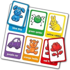 Orchard Toys Red Dog Blue Dog Lotto Game, A Fun First Matching and Memory Game, Perfect For Children Aged 2-5, Develops Memory Skills