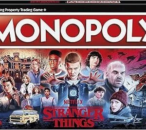 Hasbro Gaming Monopoly: Netflix Stranger Things Edition Board Game for Adults and Teens Ages 14+, Game for 2-6 Players, Multicolor