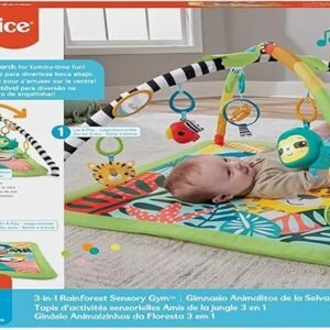 Fisher-Price 3-In-1 Rainforest Sensory Gym & Baby Play Mat