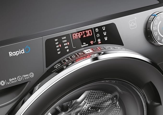 Candy RapidÓ RO16106DWMCR7-80 10kg Washing Machine with 1600 rpm - Graphite - A Rated