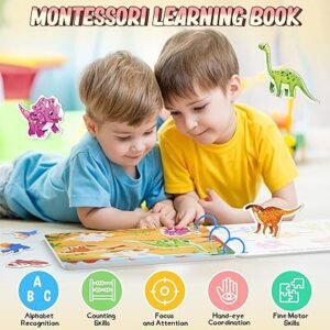 URMYWO Busy Book for Toddlers 3-6 Years, Quiet Book Montessori Toy, Children's Sticker Books Sensory Toy