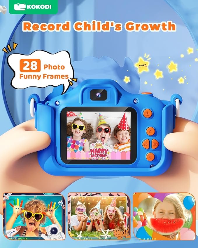 KOKODI Kids Camera Toy Digital Camera for Kids Blue