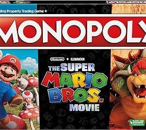 Monopoly The Super Mario Bros. Movie Edition Kids Board Game | Family Games for Super Mario Fans | Includes Bowser Token | Ages 8+ | 2-6 Players