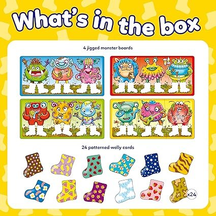 Orchard Toys Smelly Wellies Matching Game - Kids Educational Matching Pairs & Memory Card Game for 2 Year Old and Up