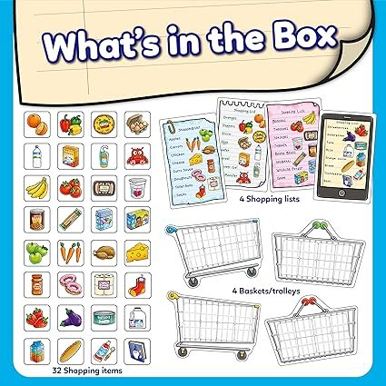 Orchard Toys Shopping List Memory Game - Matching and Memory Games for 3 Year Olds and Up - Kids Educational Toys and Learning Games