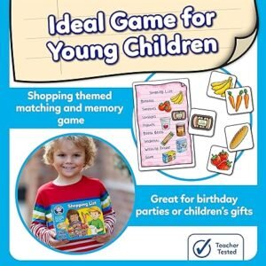 Orchard Toys Shopping List Memory Game - Matching and Memory Games for 3 Year Olds and Up - Kids Educational Toys and Learning Games