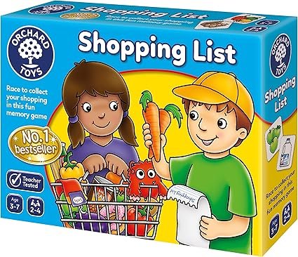 Orchard Toys Shopping List Memory Game - Matching and Memory Games for 3 Year Olds and Up - Kids Educational Toys and Learning Games