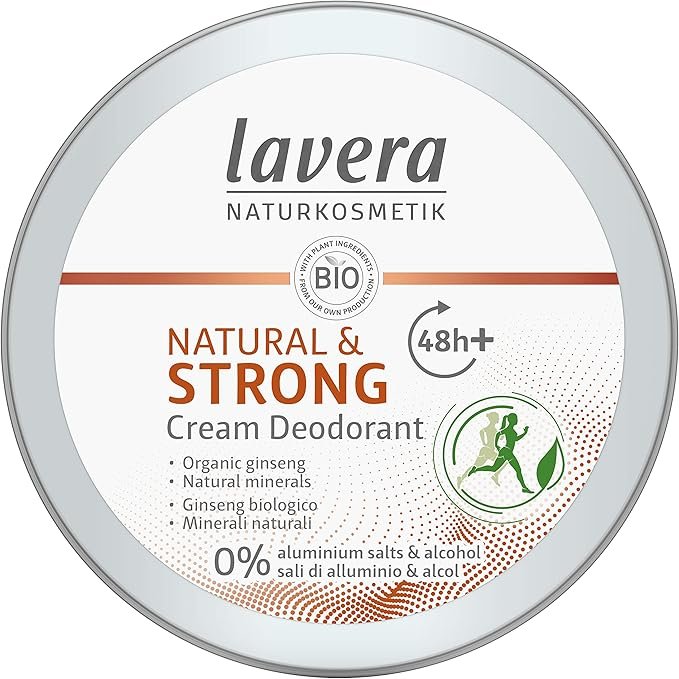 lavera Deo Creme NATURAL & STRONG 48+ h - vegan - natural cosmetics - without aluminum natural minerals - 48 hours protection - 50 ml