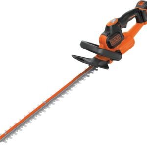 BLACK+DECKER Hedge Trimmer, 18V Lithium Ion Battery, Cordless, Anti-Jam, 45cm, Includes 2.0Ah Battery, GTC18452PC-GB