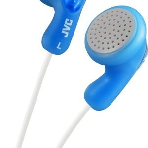 JVC Gumy HA-F14-AN-U In-Ear Earphones - Optimal Comfort with Soft Rubber Body - Powerful Reproduction - Choice of Bright Colours