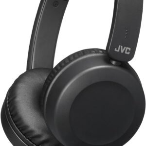 JVC Foldable Lightweight HA-S31M On-Ear Headphones with Built-In Remote, Microphone and Call Handling, Black