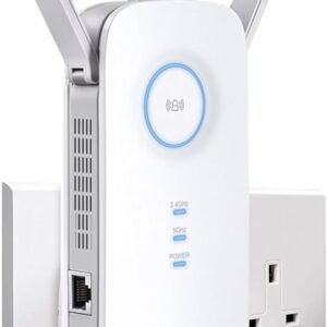 TP-Link Mesh WiFi Range Extender, Ultraxtend WiFi Booster, AC1900 Mbps WiFi Internet Repeater with Gigabit Port, Intelligent Signal Light, Power Schedule, Tether APP, Easy Setup, UK Plug (RE550) White