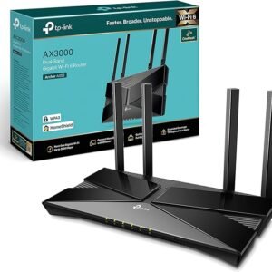 TP-Link WiFi 6 OneMesh Router, AX3000 Mbps Gigabit VPN Router, Dual-Core CPU Fibre Router, WPA3 Cybersecurity, Ideal for Gaming Xbox/PS4/Steam, Compatible with Alexa (Archer AX53)