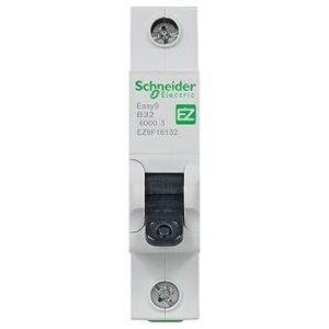 Schneider Electric Easy9 - MCB Miniature Circuit Breaker, 1 Pole, Type B, 6kA Breaking Capacity, 32A, 230V, EZ9F16132