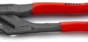 Knipex Pliers Wrench pliers and a wrench in a single tool grey atramentized, with non-slip plastic coating 250 mm 86 01 250