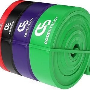 Coresteady Pull Up Bands & Resistance Bands - Rubber Heavy Duty Loop Band for Men & Women - Build Fit Power & Muscle - Training, Fitness Assist Pull Ups & Gym Exercise