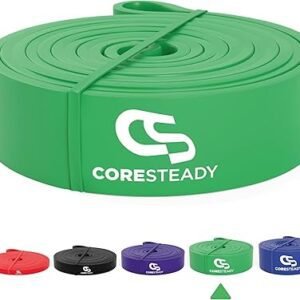 Coresteady Pull Up Bands & Resistance Bands - Rubber Heavy Duty Loop Band for Men & Women - Build Fit Power & Muscle - Training, Fitness Assist Pull Ups & Gym Exercise