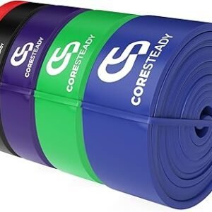 Coresteady Pull Up Bands & Resistance Bands - Rubber Heavy Duty Loop Band for Men & Women - Build Fit Power & Muscle - Training, Fitness Assist Pull Ups & Gym Exercise