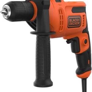 Roll over image to zoom in      VIDEO BLACK+DECKER Hammer Drill, 13mm Keyed Chuck, 13mm Drilling Capacity for Masonary and Steel, 20mm Drilling Capacity for Wood, 0-2900 RPM, 500W, BEH200-GB