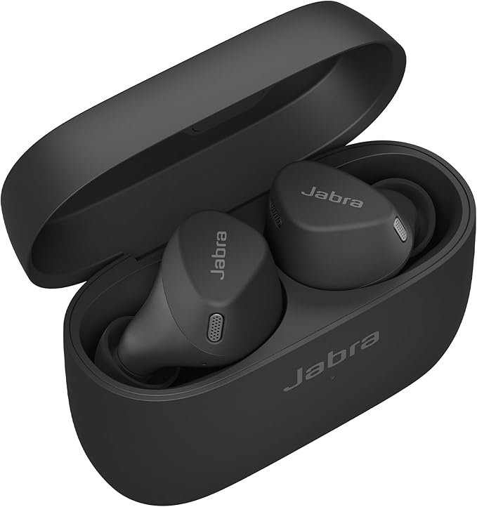 Jabra Elite 3 Active Earbuds with Secure Sports Fit and Active Noise Cancellation (ANC), Water-Resistant In-Ear Wireless Bluetooth Headphones, Spotify Tap Playback and Google Fast Pair - Black