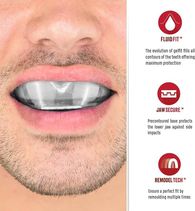 SafeJawz Elements Wind Dual Layer Mouthguard, Premium Protection Adult