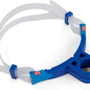 Speedo Unisex Centre Snorkel | Swimming Snorkel | Training Aids, Bllue Flame/Pool Blue/Fluo Tangerine, One Size