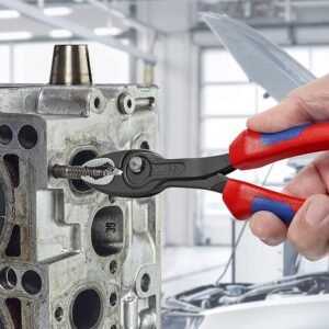 KNIPEX Twingrip Slip Joint Pliers, 200 mm, 4-22 mm, Front Grip and Side Grip Function, Box Joint with Push Button, Gripping Pliers, 82 02 200