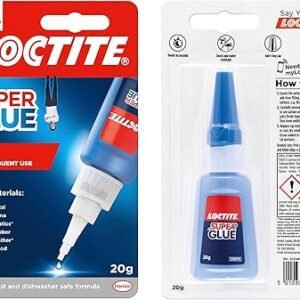 Loctite Super Glue 20g, All Purpose Liquid Adhesive for Repairs, Super Strong Clear Glue for Various Materials, Superglue for Precise Repairs, 1 x 20g