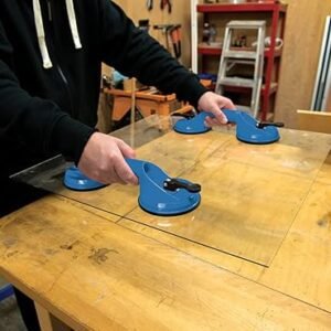 Silverline Double Suction Pad 70kg (675088), Blue