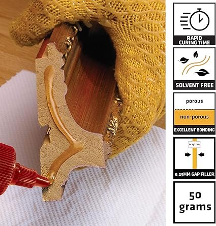 Everbuild Stick2 Superglue High Viscosity – Suitable for DIY & Professional Projects – Industrial Grade – High Strength – Rapid Setting – Clear – 50g