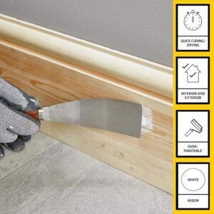 Everbuild All Purpose Ready Mixed Filler – Interior And Exterior Use – White – 600g