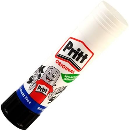 Pritt Glue Stick, Safe & Child-Friendly Craft Glue for Arts & Crafts Activities, white, 1x11g Pritt Stick, Packaging may vary