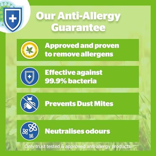 Silentnight Anti Allergy Double Duvet 10.5 Tog - All Year Round Winter Quilt Duvet Anti-Bacterial and Machine Washable with Allergy UK Approved Anti Allergy Fibres - Double Bed