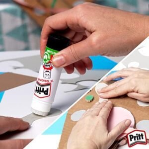 Pritt Glue Stick, Safe & Child-Friendly Craft Glue for Arts & Crafts Activities, Strong-Hold adhesive for School & Office Supplies, 43g (Pack of 5)