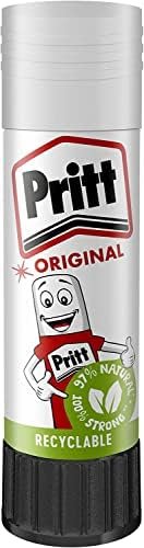 Pritt Glue Stick, Safe & Child-Friendly Craft Glue for Arts & Crafts Activities, Strong-Hold adhesive for School & Office Supplies, 22 g (Pack of 3)