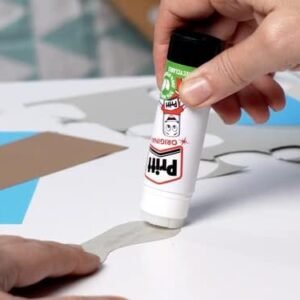 Pritt Glue Stick, Safe & Child-Friendly Craft Glue for Arts & Crafts Activities, Strong-Hold adhesive for School & Office Supplies, 1x43g Pritt Stick, white