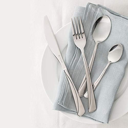 Viners Angel Cutlery Set - Elegant Mirror Polished Flatware Gift Box with 25 Year Guarantee, 24 Piece