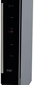 Russell Hobbs RHBI7WC1 7 Freestanding or Integrated Wine/Drinks Cooler, 7 bottle capacity, Black Glass