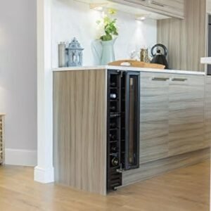 Russell Hobbs RHBI7WC1 7 Freestanding or Integrated Wine/Drinks Cooler, 7 bottle capacity, Black Glass