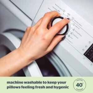 Silentnight Anti-Allergy Pillows 2 Pack – Soft Medium Support Anti Bacterial, Bed Hotel Pillows for Back, Stomach and Side Sleepers, White