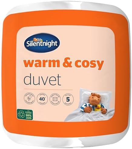 Silentnight Warm & Cosy Double 15 Tog Winter Duvet – Extra Warm Thick Heavyweight Cosy Winter Quilt Duvet Ideal for Cold Nights – Hypoallergenic and Machine Washable - Double - 200x200cm