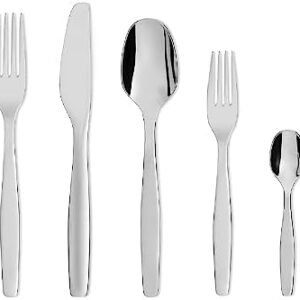 Alessi Itsumo Anf06S5 - Design Cutlery Set in 18/10 Stainless Steel, 5 Pieces