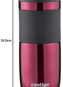Contigo Byron Snapseal Travel Mug, Stainless Steel Thermal , vacuum flask, leakproof tumbler, coffee mug with BPA free Easy-Clean Lid, 470 ml, Vivacious