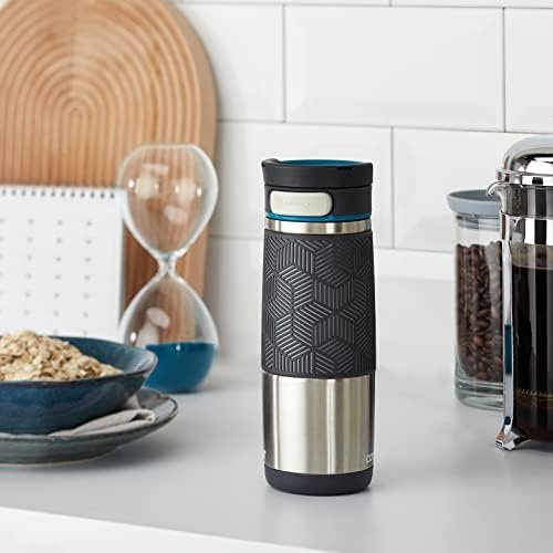Contigo Transit Autoseal Travel Mug, Stainless Steel Thermal Mug, Vacuum Flask, Leakproof Tumbler, Coffee Mug with BPA Free Easy-Clean Lid, Biscay Bay, 460 ml